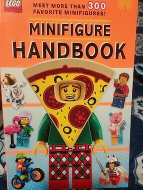 Lego Minifigure Handbook — Bright Orange, Yellow & Red Cover